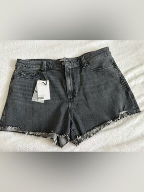 PAIGE Charcoal Margot Shorts